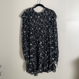 Free people these dreams fluttery babydoll mini dress. SHEER. Missing the lining